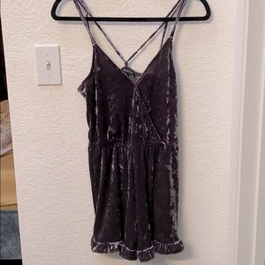 Kendall & Kylie Velvet Romper. XS.